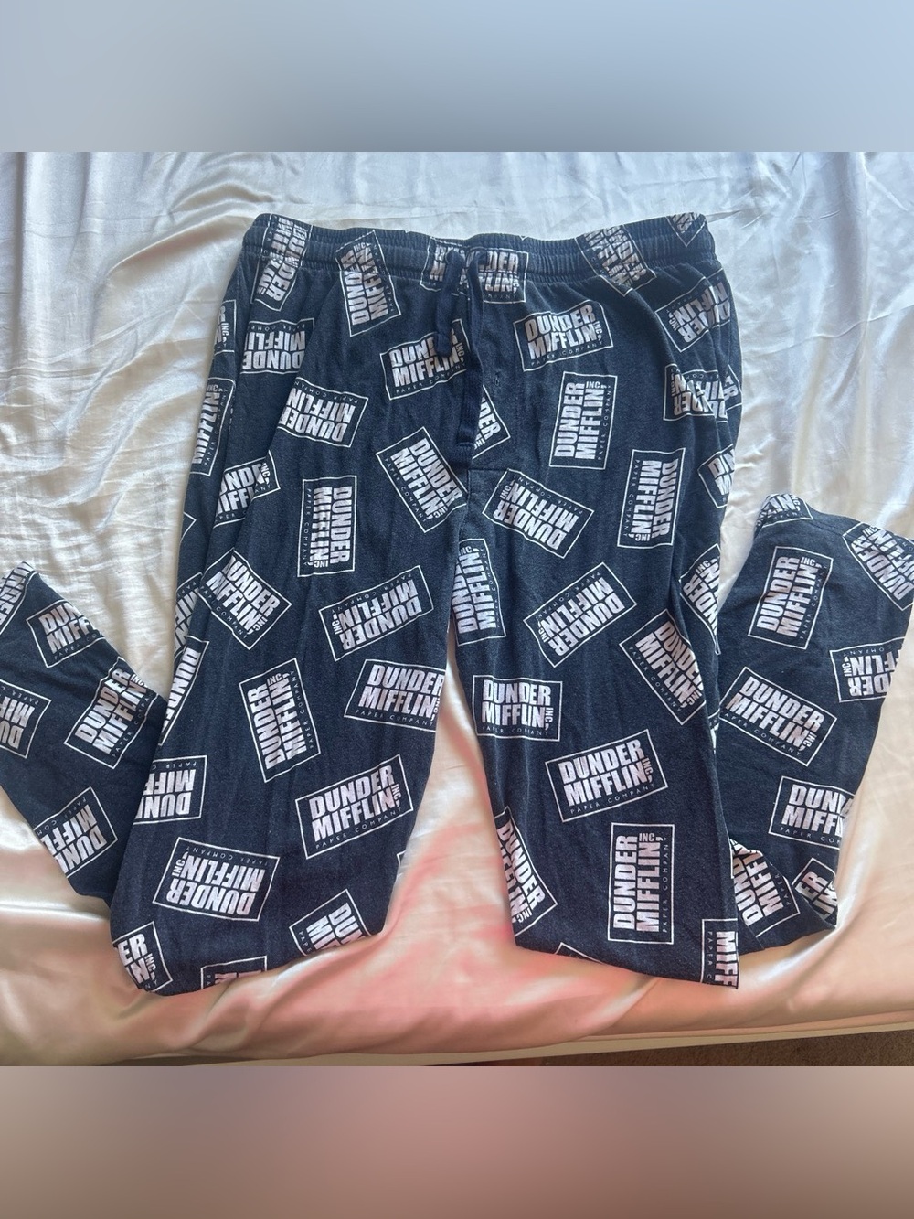 Navy Blue Dunder Mifflin Logo Lounge / PJ Pants